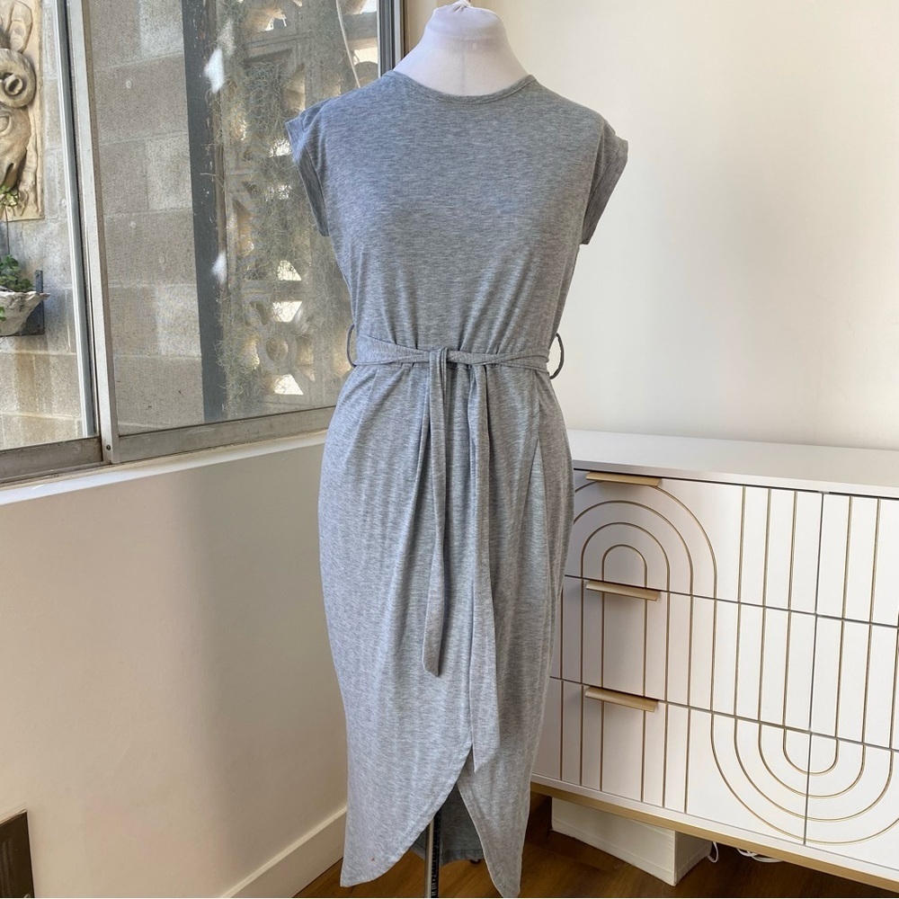 Heather Grey Paris Tulip Midi Dress, Size S - Picture 2 of 7